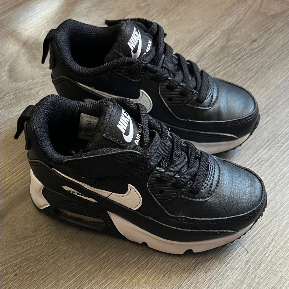 Nike Kids Black and White Air Max Sneakers - Picture 1 of 7